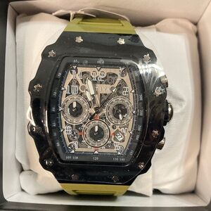 Activa Fury X Men's Skeleton Dial - 44.3mm, Olive/Black ACW2305-011